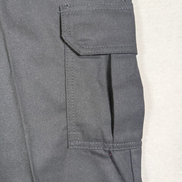 Dickies Flex Cargo Pants Mens 40x30 Black Regular Fit Straight Leg Work Trousers - Picture 5 of 11